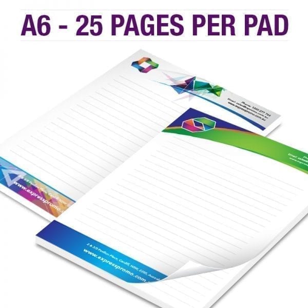 Generic Decoration A6 NotePad – 25 Pages Per pad- 100gsm – Full Colour 100gsm