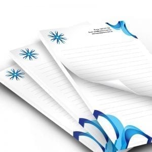 A5 size scribble notepad full colour printed promotional stationary