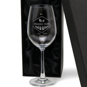 Drinkware Laser Engraved Premium 350ml Wine Glass champ