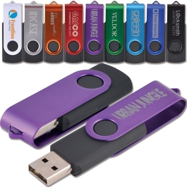 Express Offers 4gb Swivel USB Drive  Engraved or Printed – 3 DAY EXPRESS 4gb