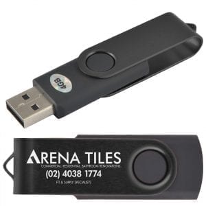 4gb Laser Engraved Flip Style USB Drive