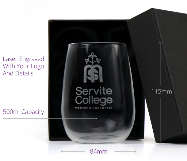 500ml Stemless Wine Glass