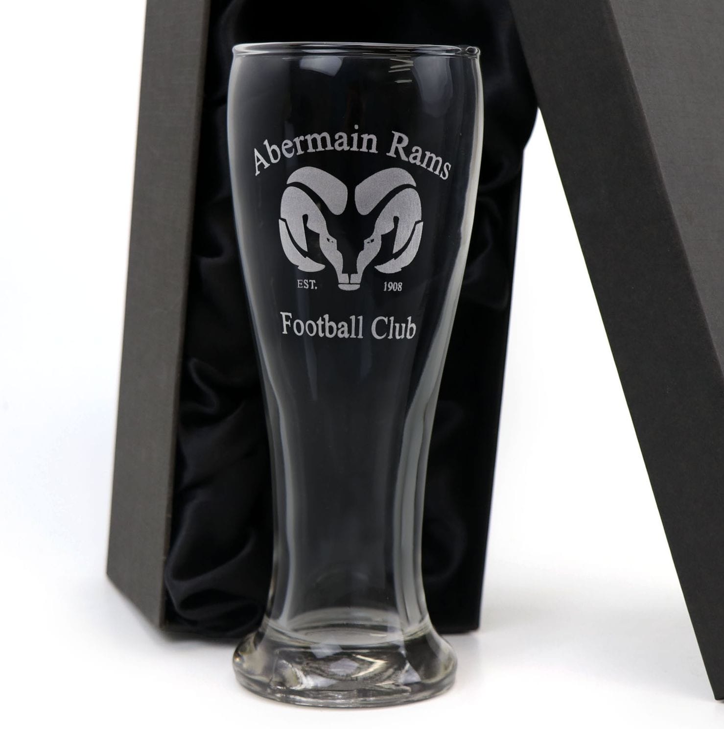 Drinkware 420ml Brasserie Schooner Glass Pub Style with Custom Logo Engraving champ