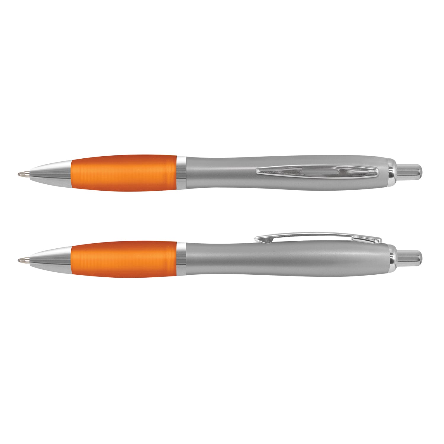 Plastic Vistro Pen – Silver Barrel -