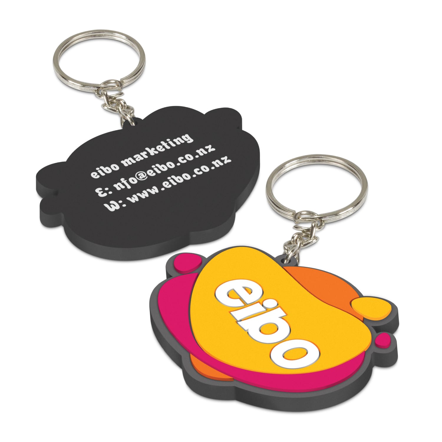 Key Rings PVC Key Ring Small – One Side Moulded -