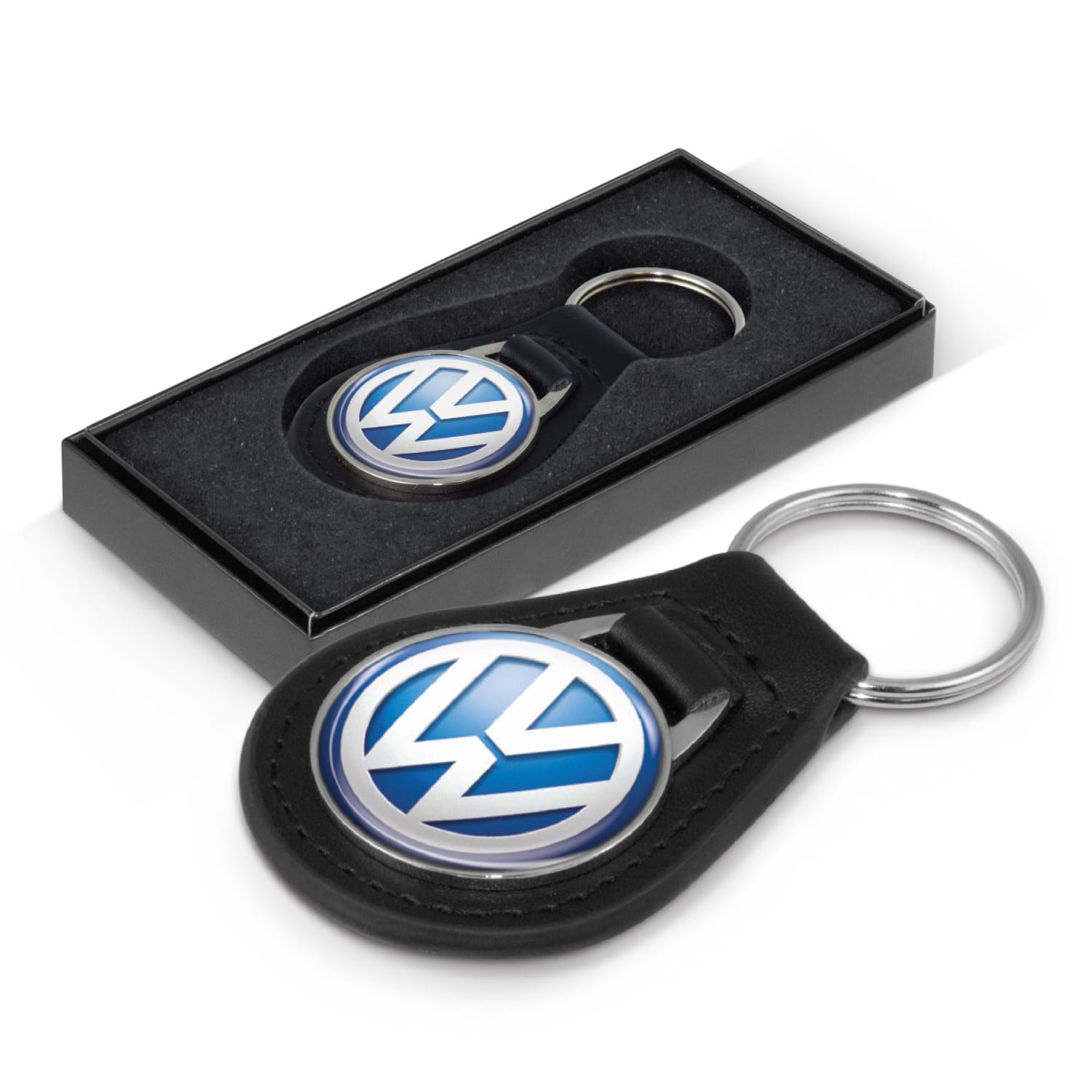 Automotive Baron Leather Key Ring – Square -