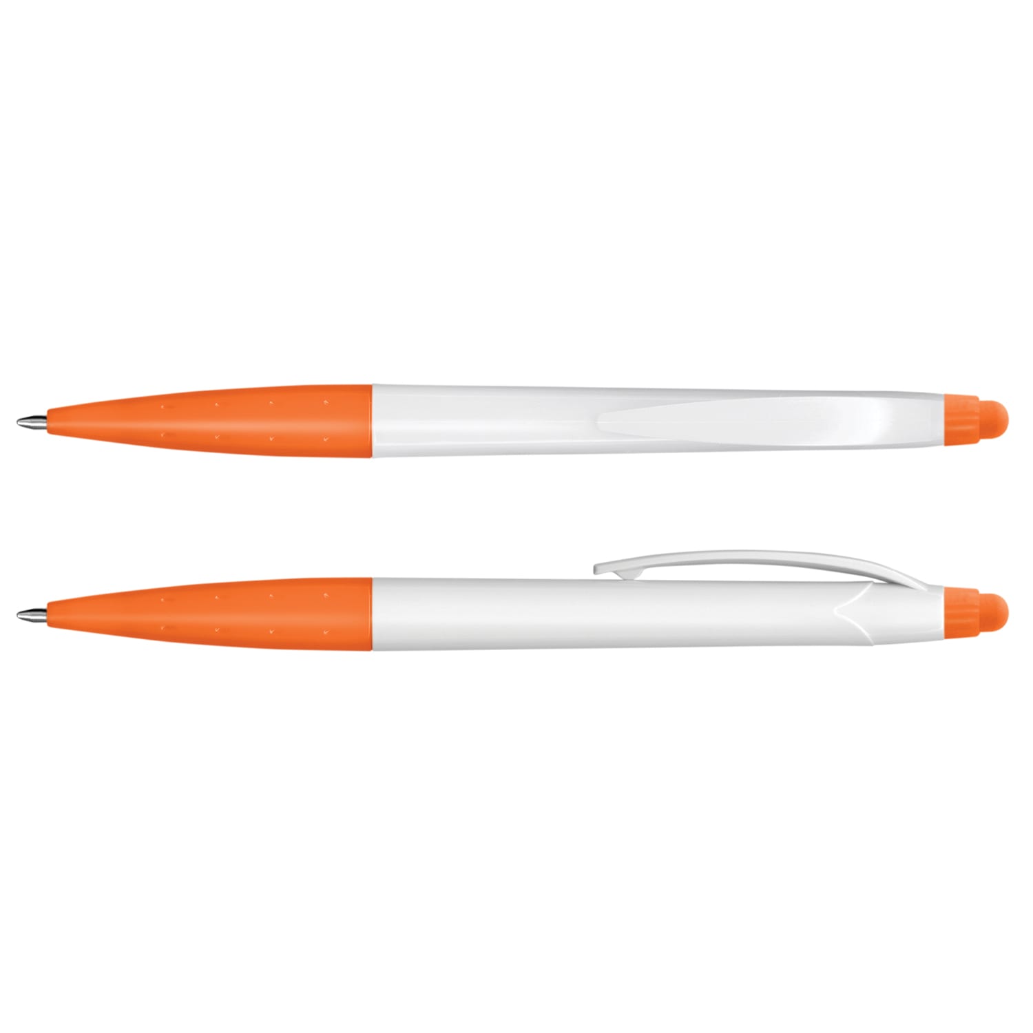Plastic Spark Stylus Pen – White Barrel -