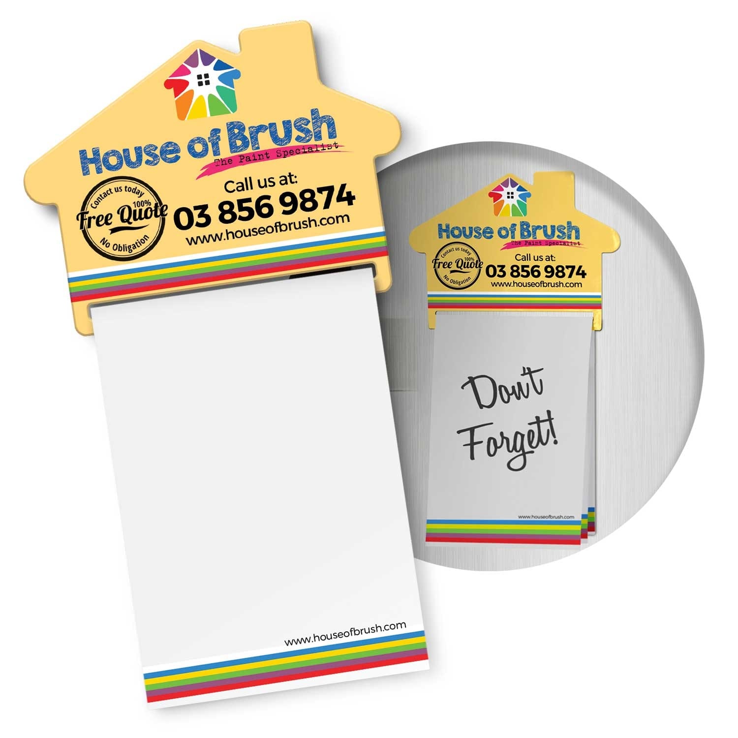 Note Pads Magnetic House Memo Pad A7 – Full Colour A7