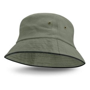 Bucket Hats Bondi Bucket Hat – Black Sandwich Trim -