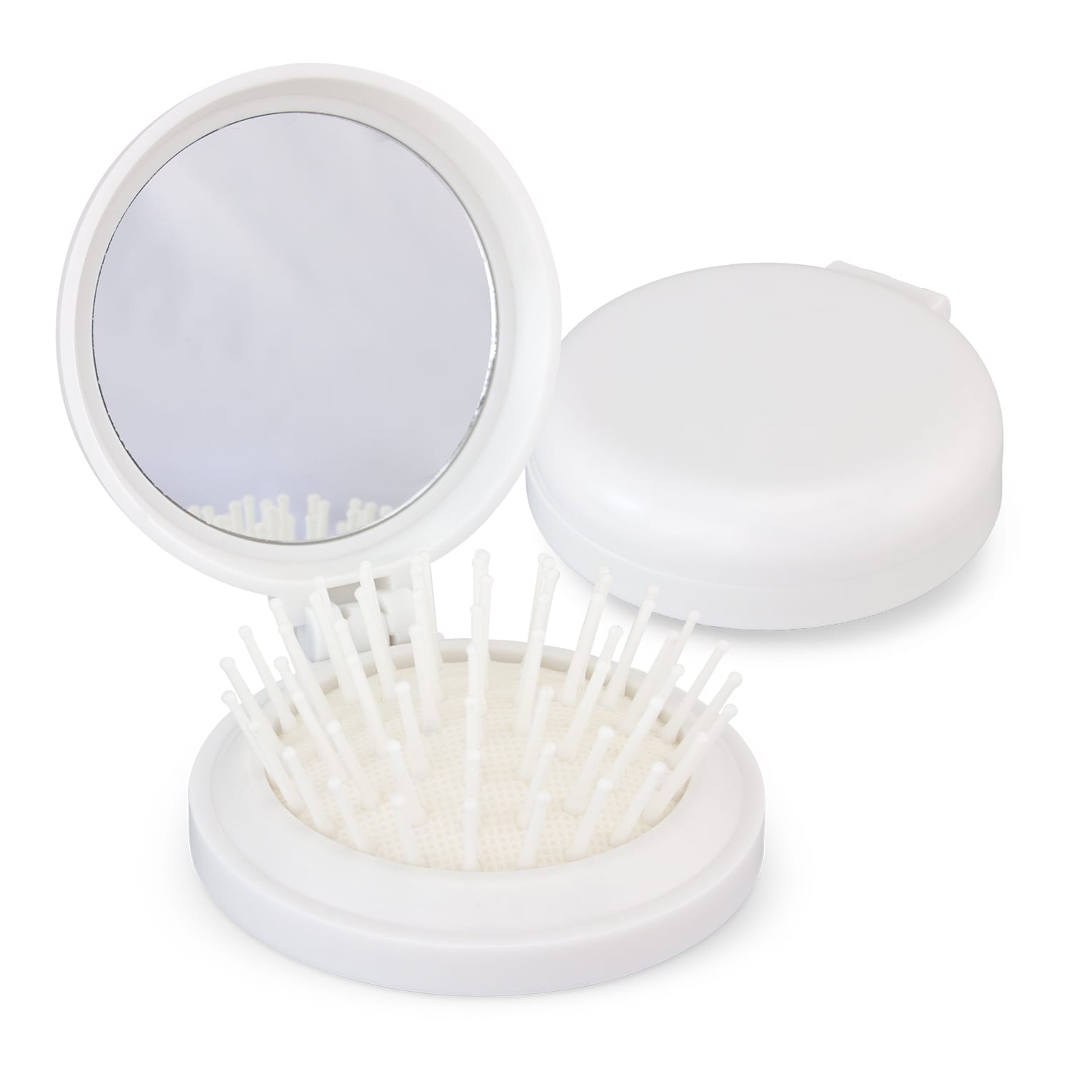 Health & Beauty Compact Brush with Mirror Brush