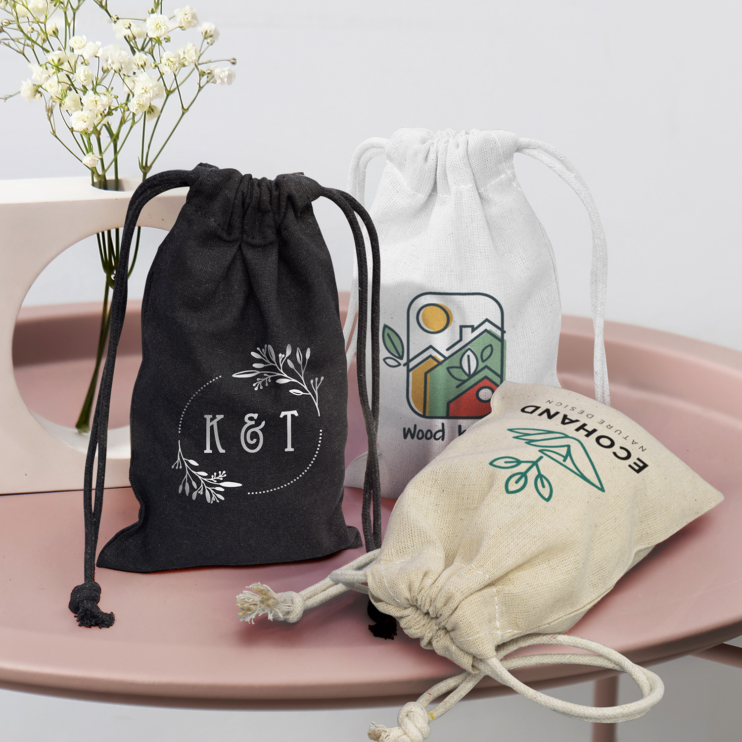 Buy Wholesale China Small Cotton Bag With Drawstring Bulk Natural White  Polyester Tea Dust Filter Protect Pouch & Cotton Bag at USD 0.349 | Global  Sources
