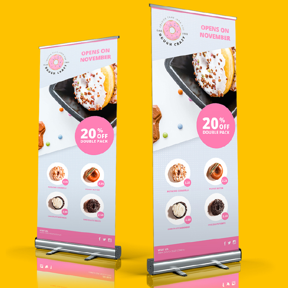 Pull Up Banners Premium Pull Up Banner 2000mm x 850mm Display
