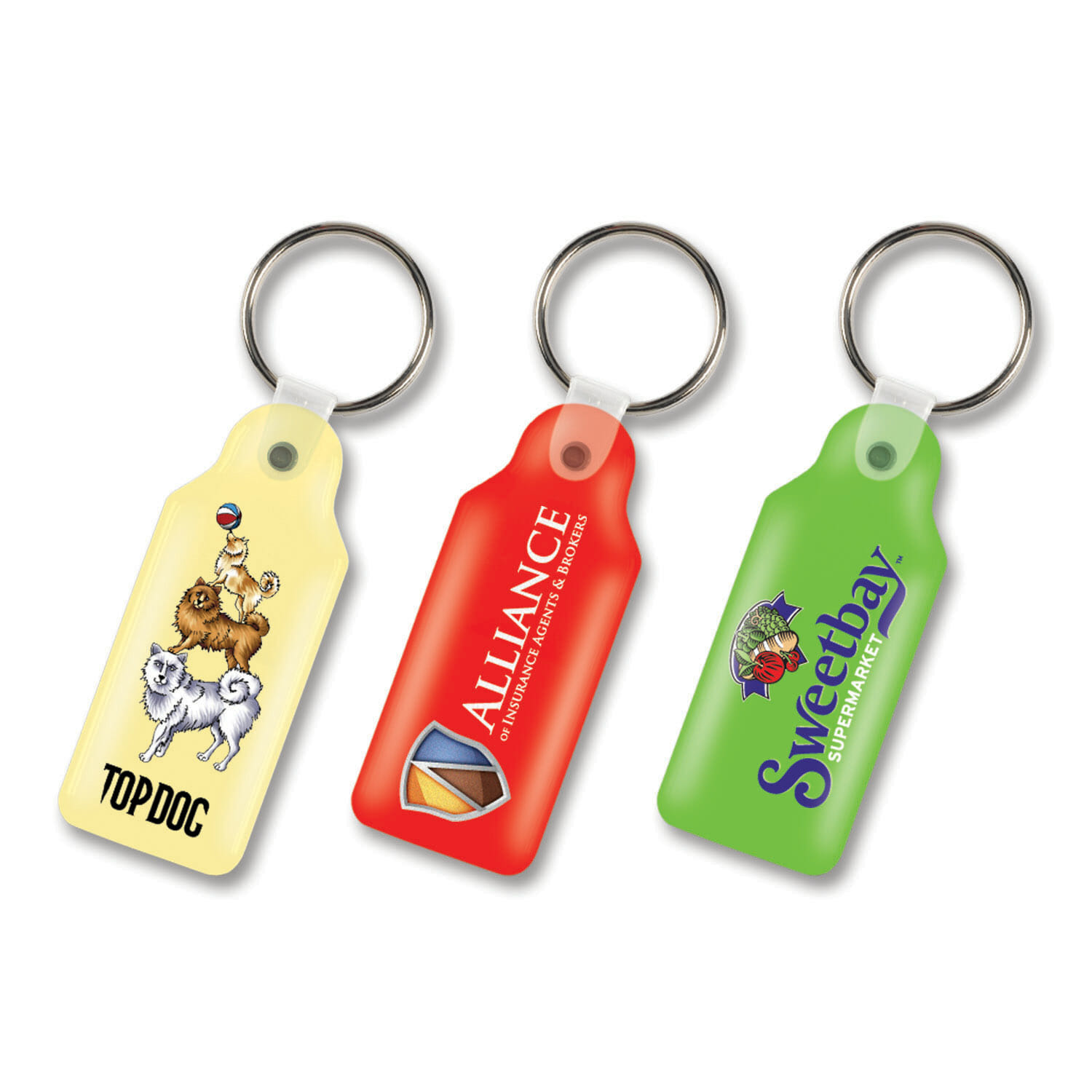 Mailable Items Flexi Resin Key Ring – Round -