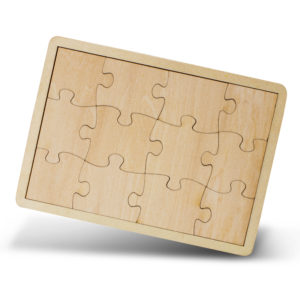 Games & Puzzles Wooden 12 Piece Puzzle 12
