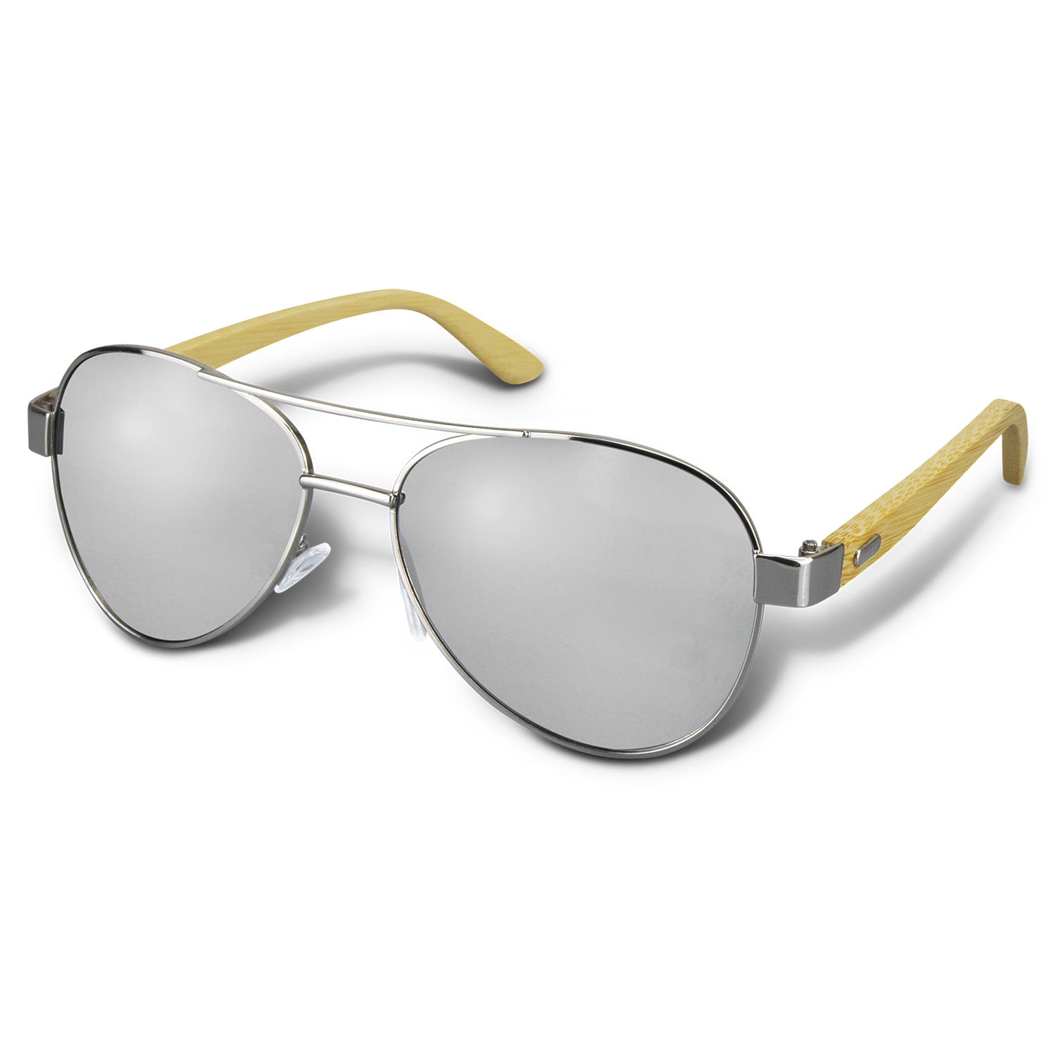 Sunglasses Aviator Mirror Lens Sunglasses – Bamboo -