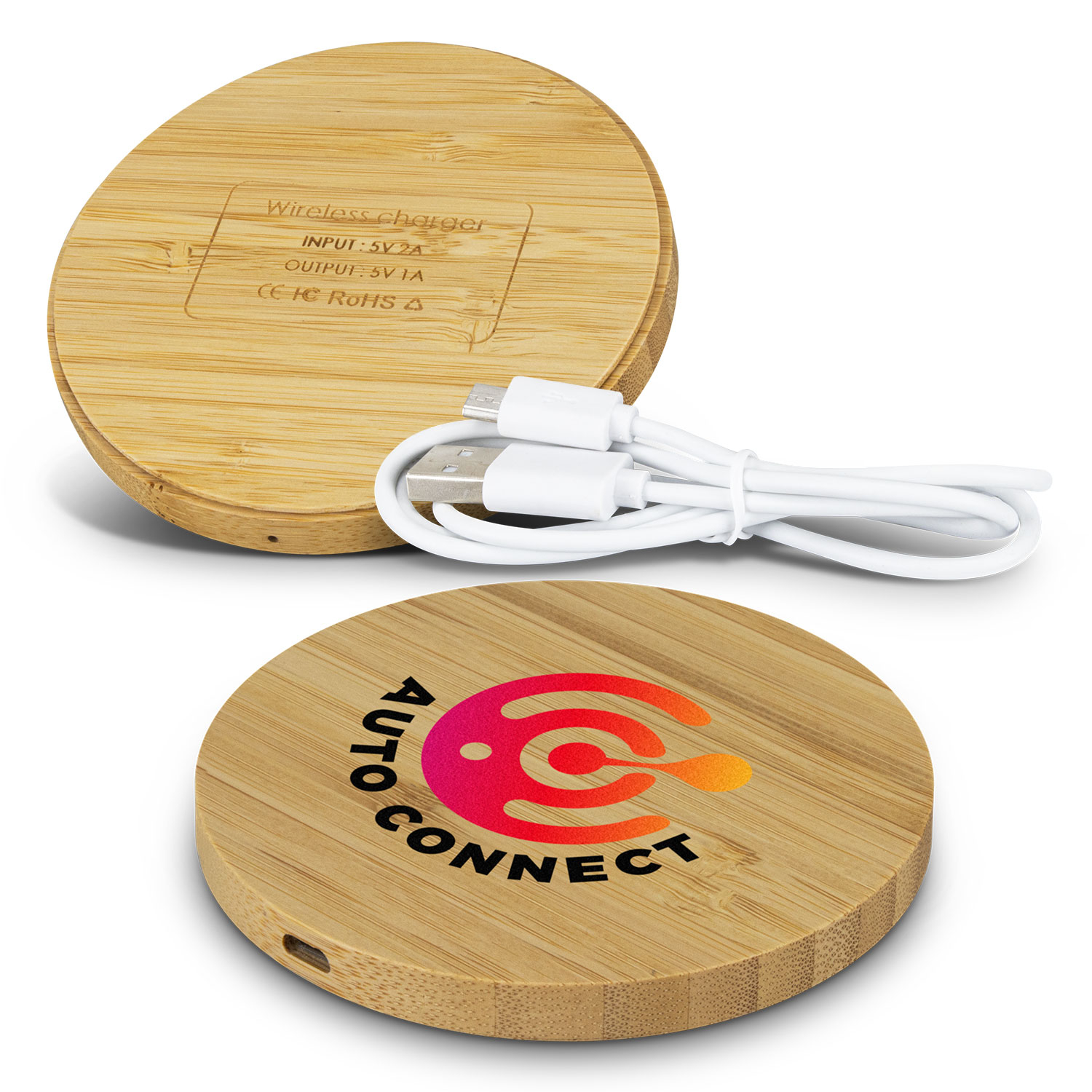 Trends Vita Bamboo Wireless Charger – Square aEUR"