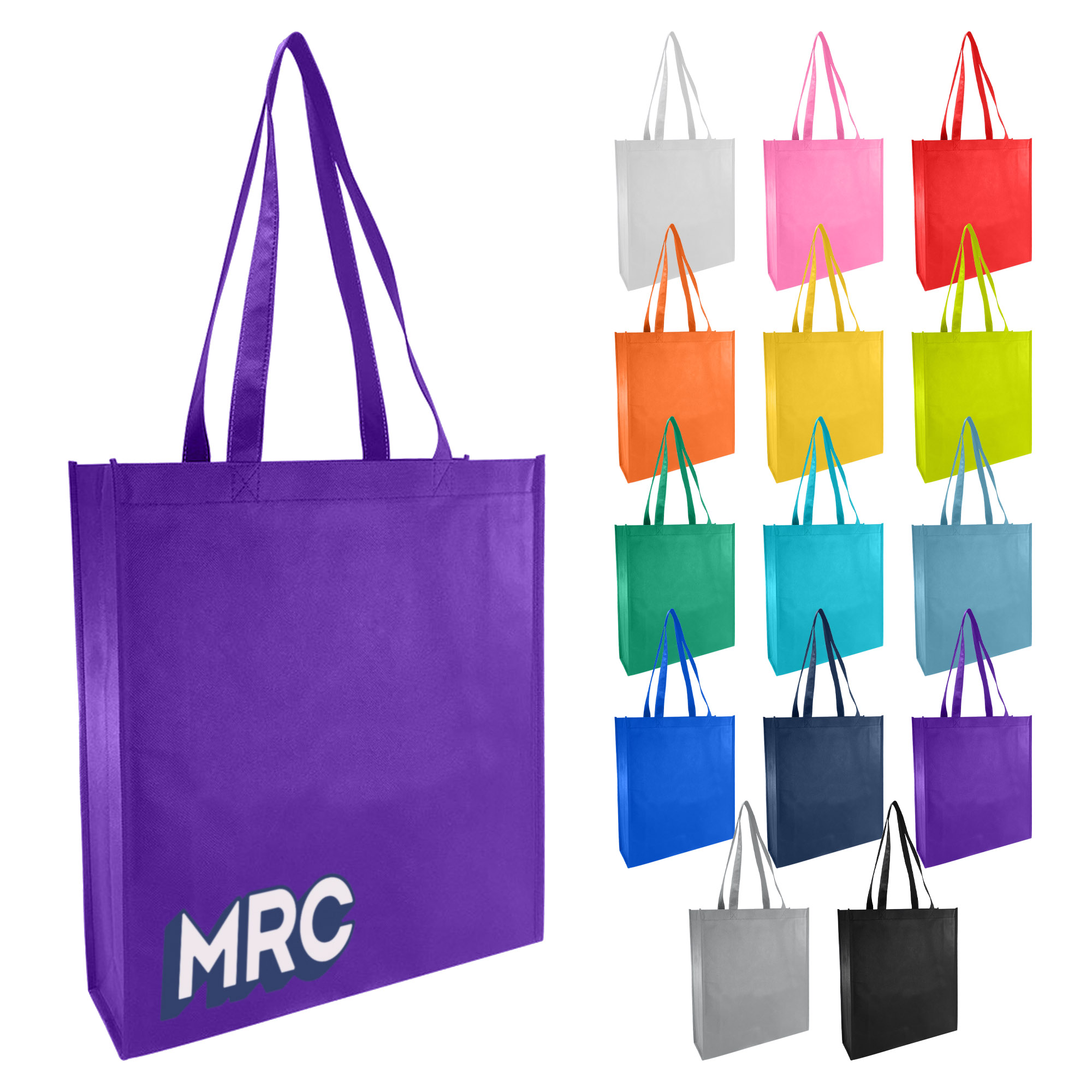 Conference Bags A3 Tote Bag Non Woven with Large Gusset – Screenprinted bag