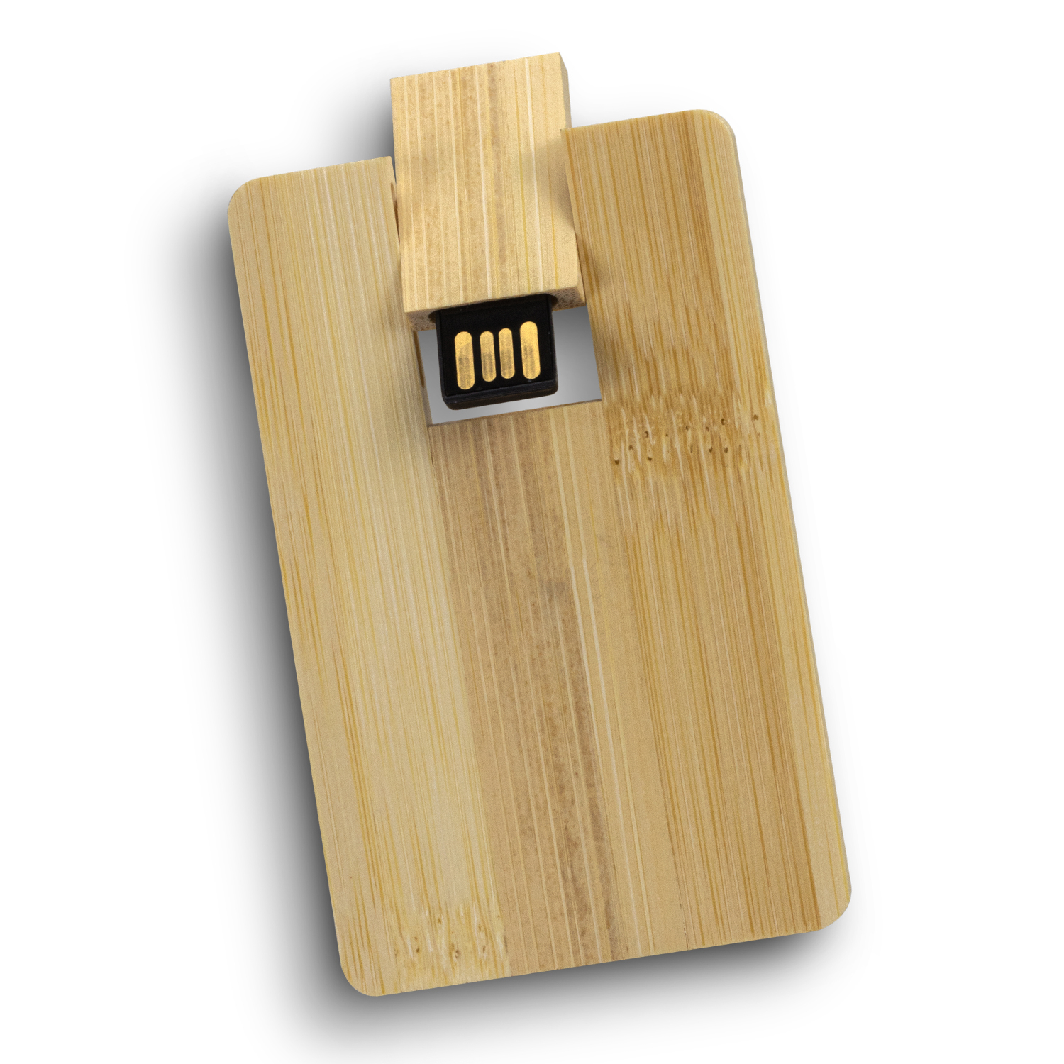 Natural Bamboo Credit Card Flash Drive 8GB 8GB