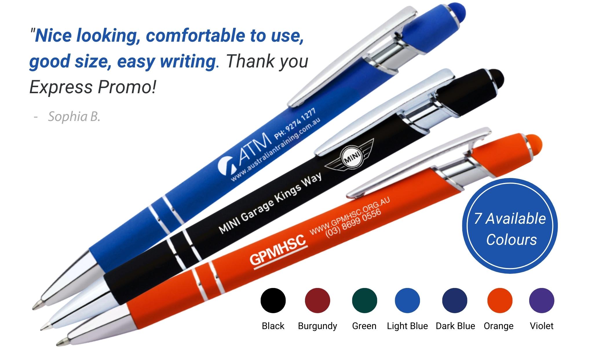 Soft Touch Rubberised Pen