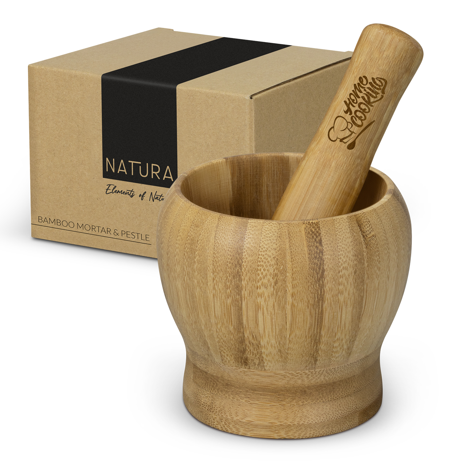 Home and Living NATURA Bamboo Mortar and Pestle and