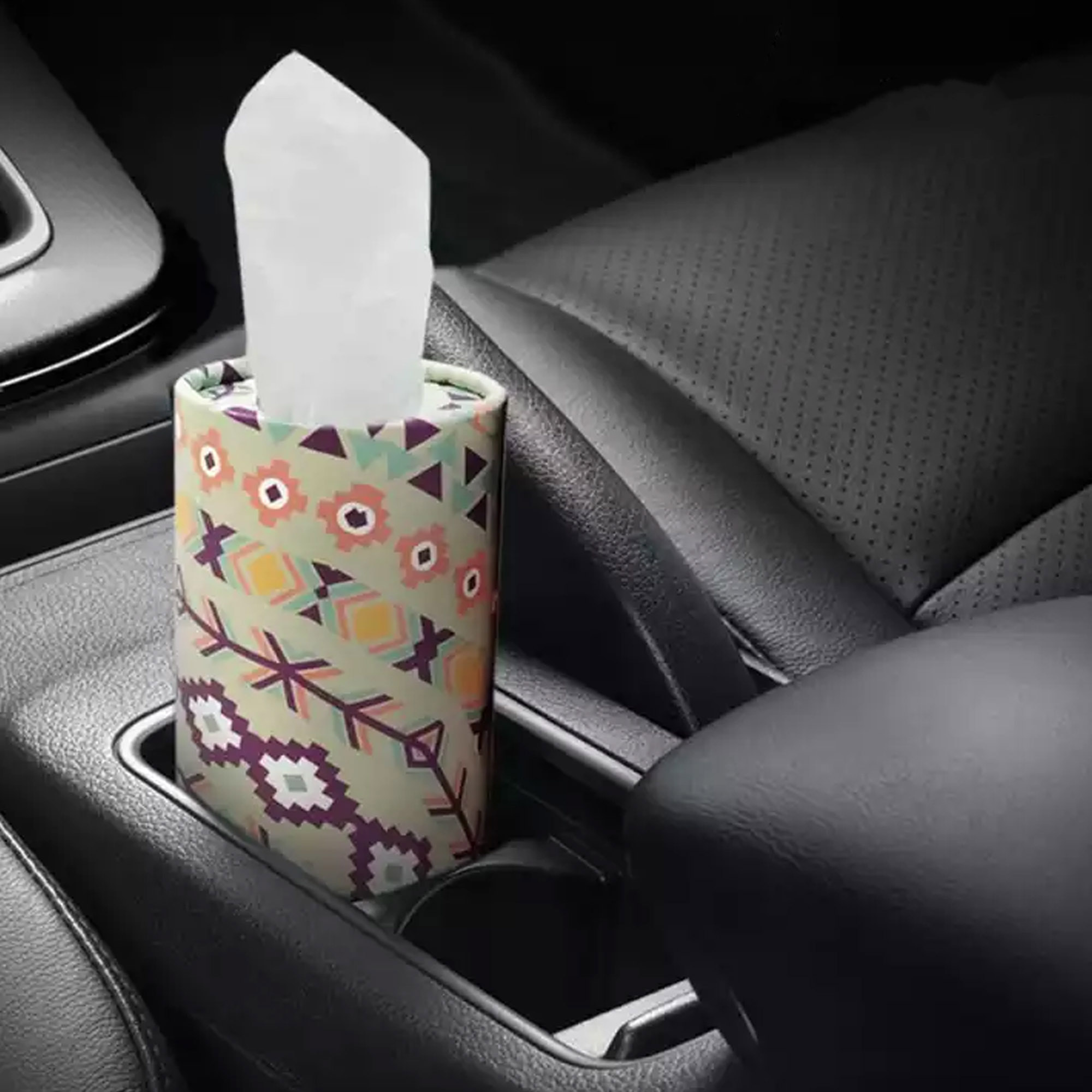 Round Container Facial Tissue Travel Size for Car Cup Holder Car Tissue Box  - China Facial Tissue and Facial Box price