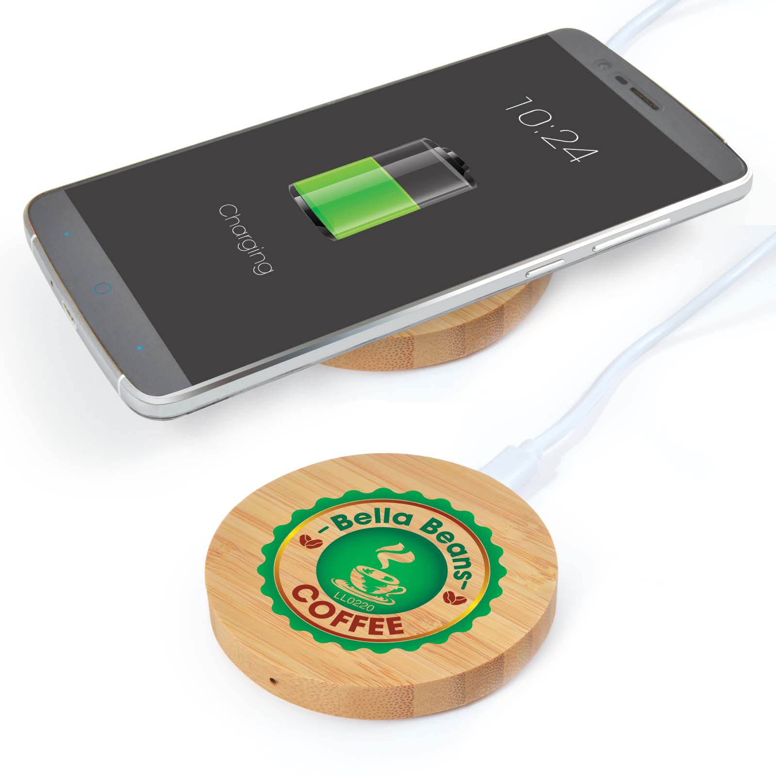 LL4 Arc Round Bamboo Wireless Charger Arc