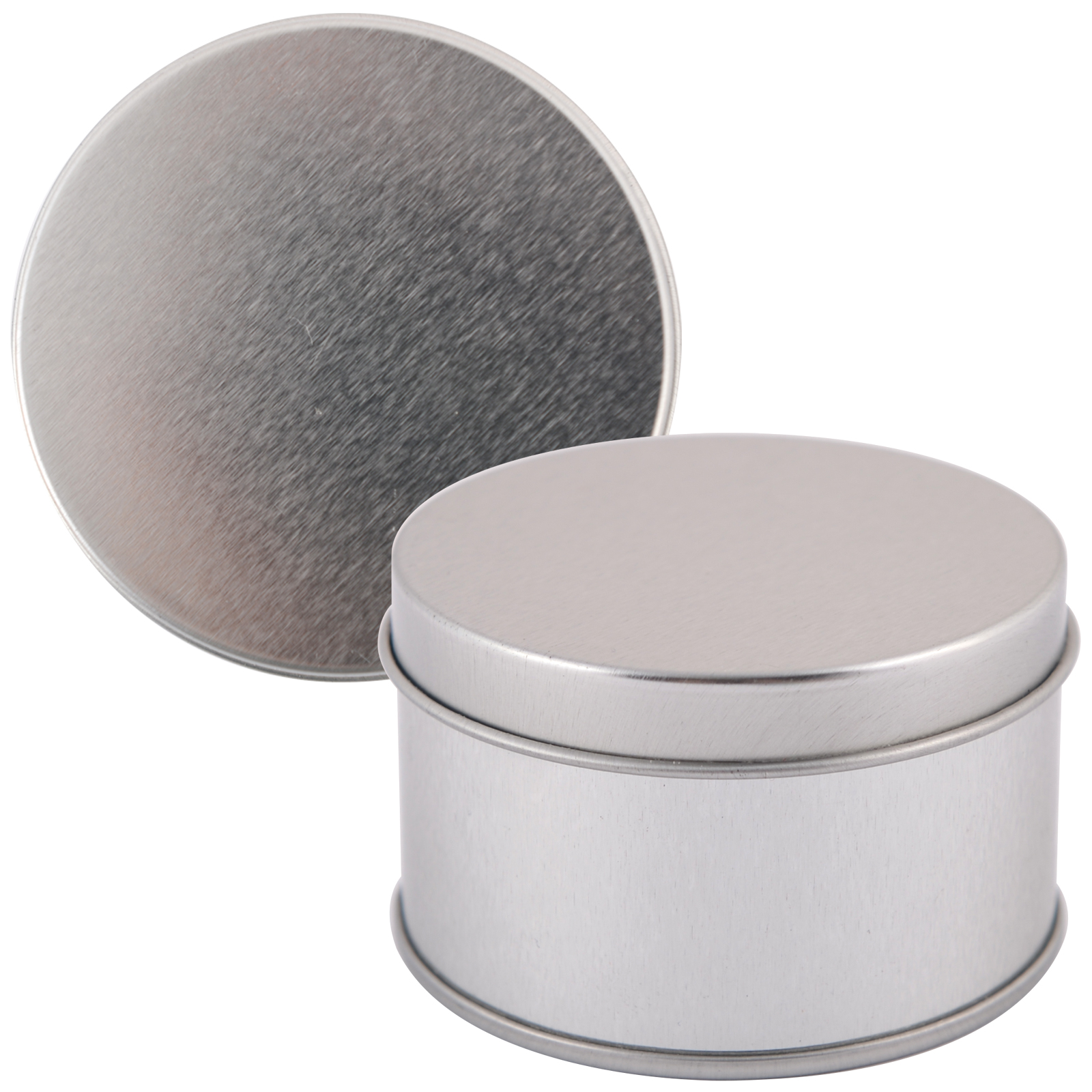 Packaging Silver Round Tin round
