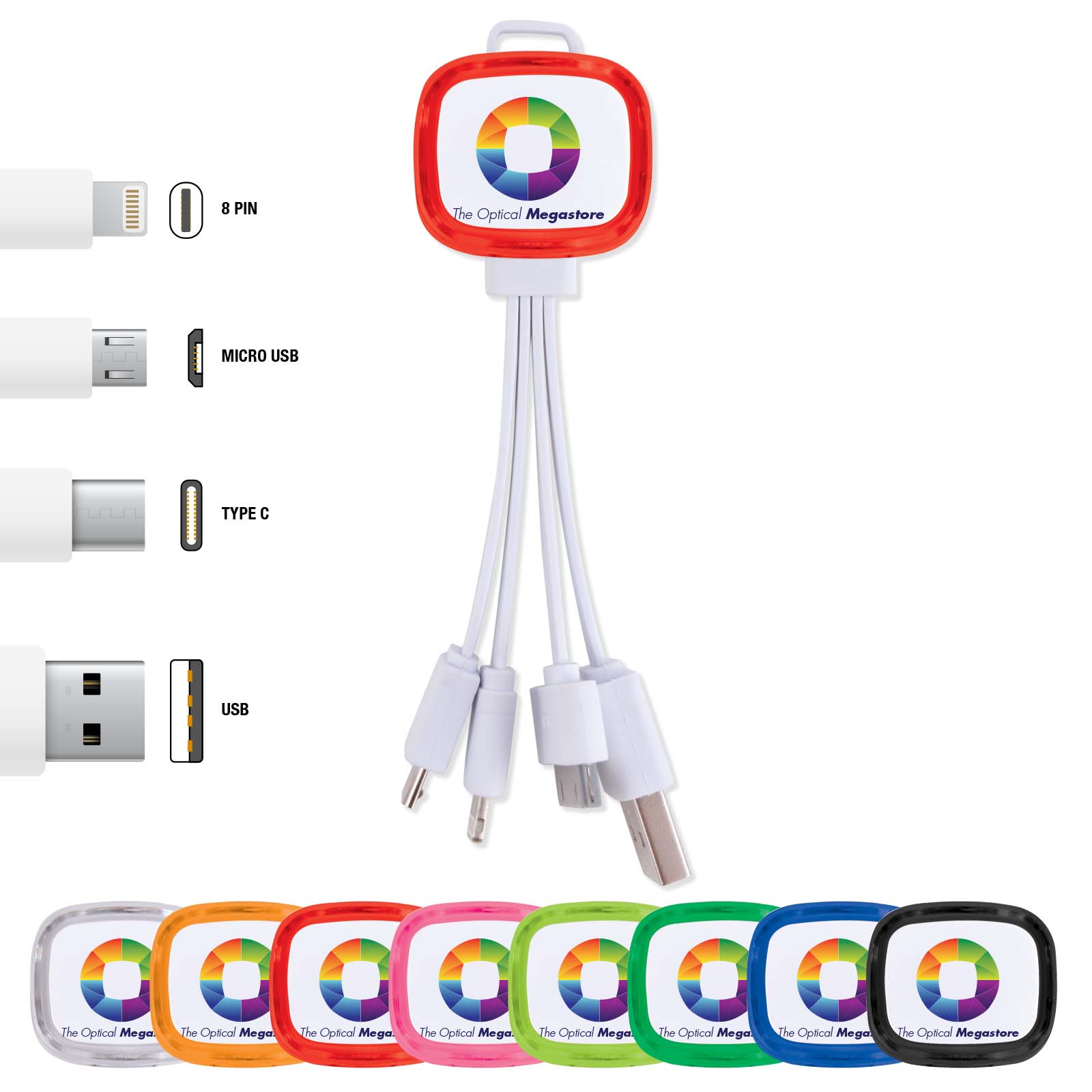 LL4 Family Light Up  3 in 1 Cable 1