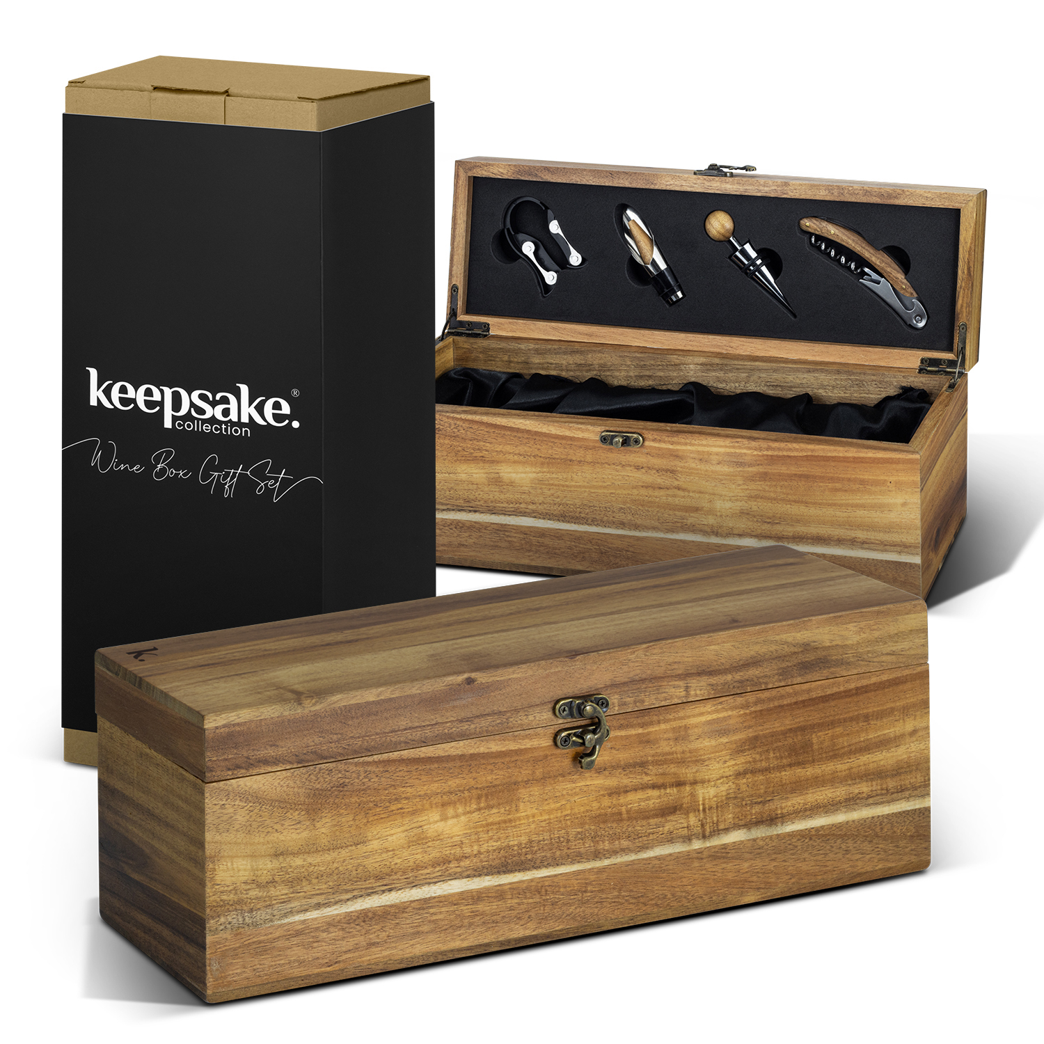 Home and Living Keepsake Wine Box Gift Set box