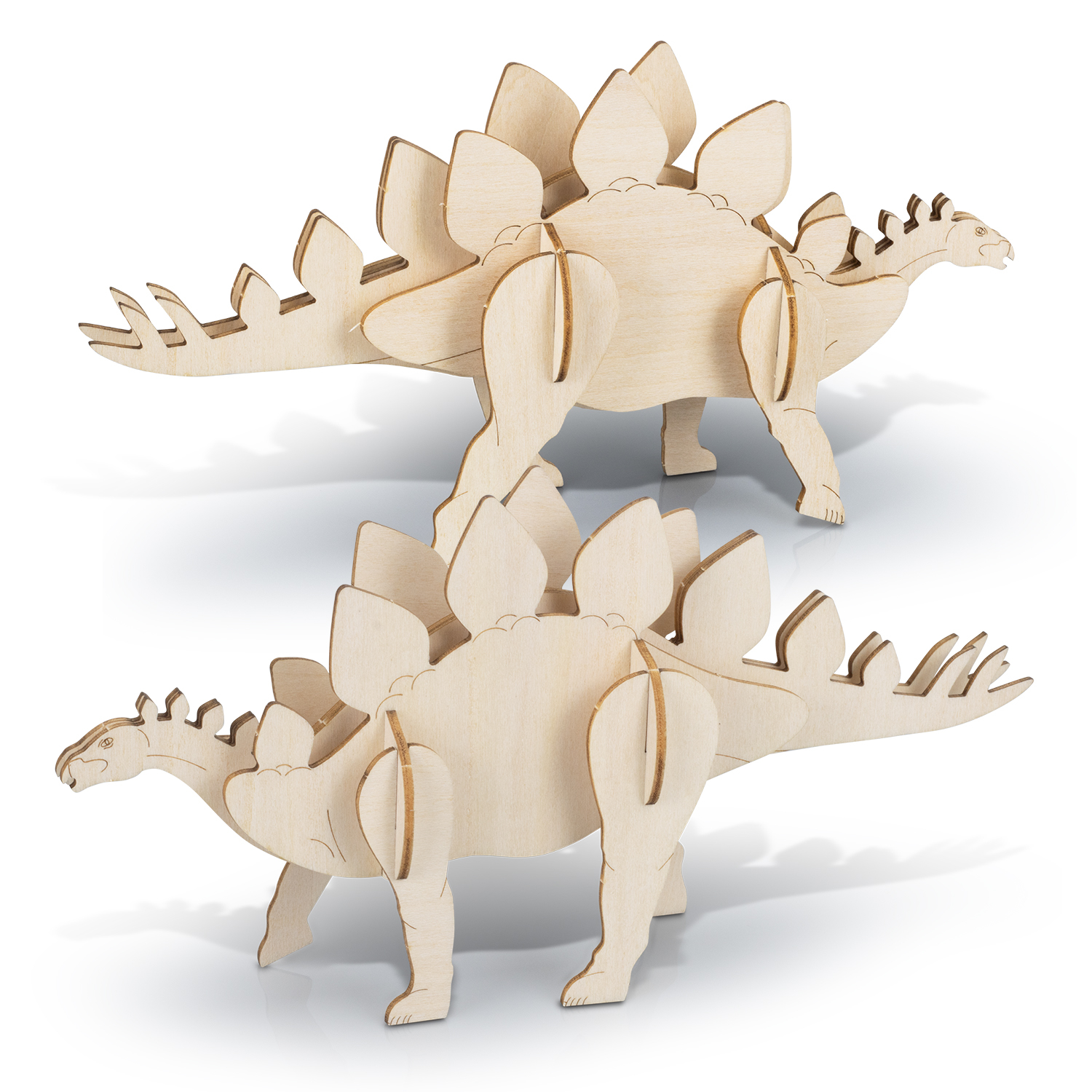BRANDCRAFT BRANDCRAFT Stegosaurus Wooden Model BRANDCRAFT